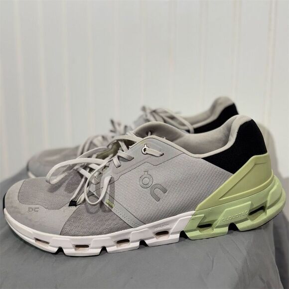 On Running Cloudswift Men’s 12.5 US Gray Lime Green Sneakers Athletic Shoes - Picture 3 of 8